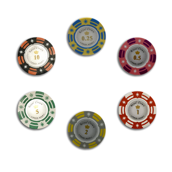 Poker Chips Set Royal Crown 300
