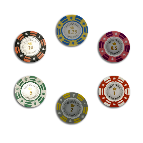 Poker Chips Set Royal Crown 1000