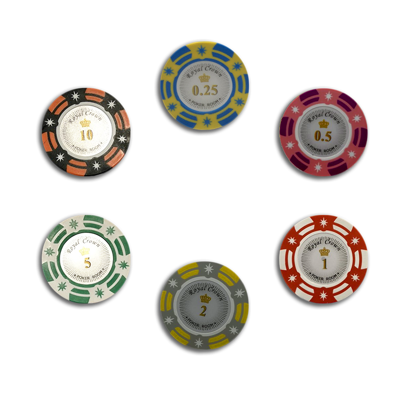 Poker Chips Set Royal Crown 1000