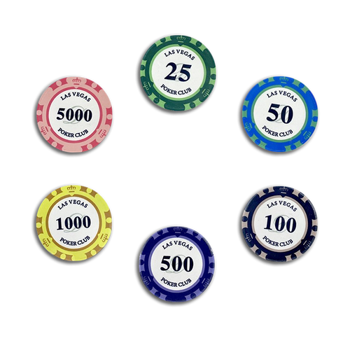Pokerchips Set Ceramic Las Vegas 1000