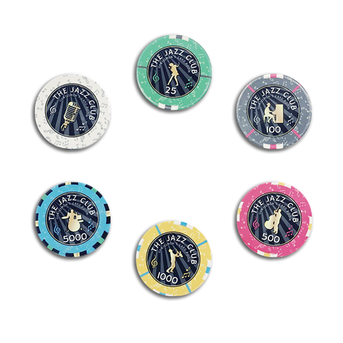 Poker Chips Set The Jazz Club 1000