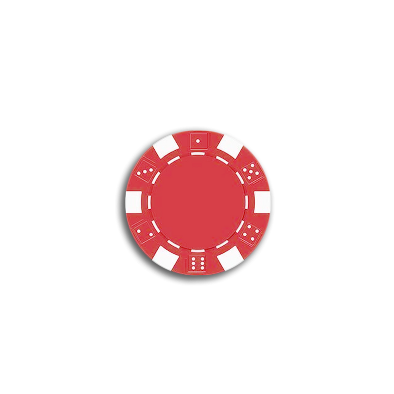 The Dice Poker Chip Red