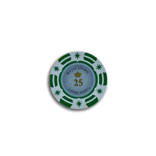 Royal Crown Poker Chip 25