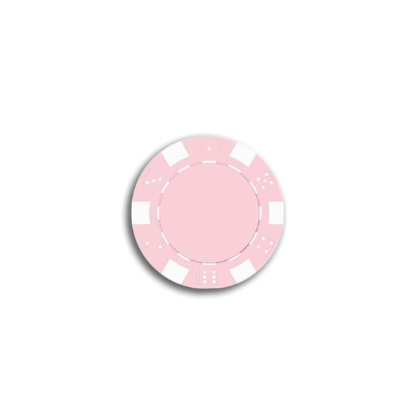 The Dice Poker Chip Pink