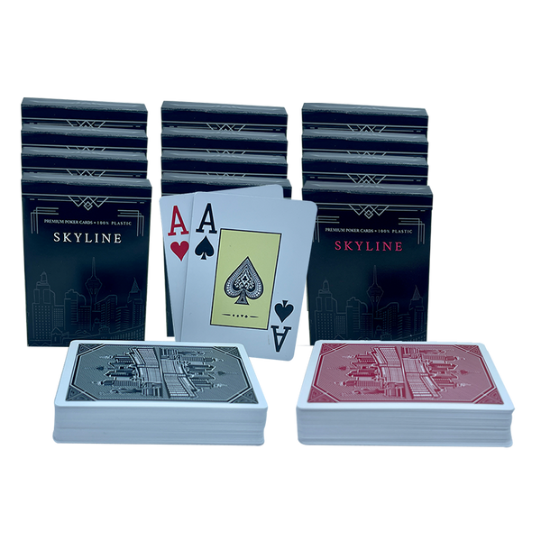 Poker Cards Skyline Jumbo Plastic 2 Index 12pcs