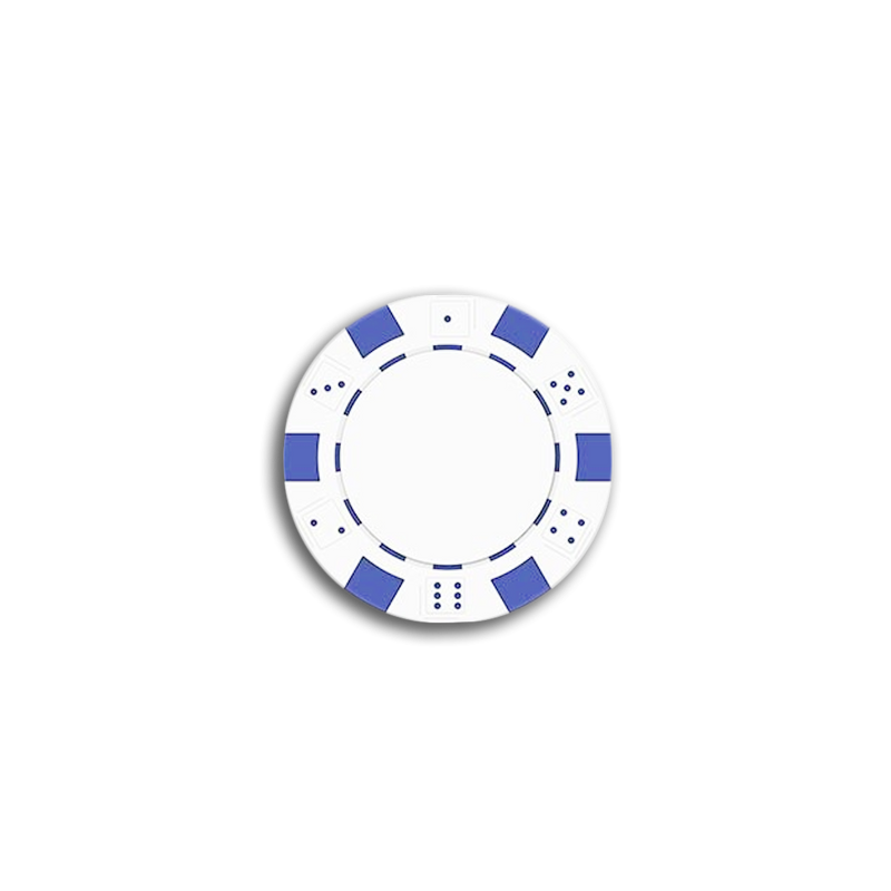 The Dice Poker Chip White